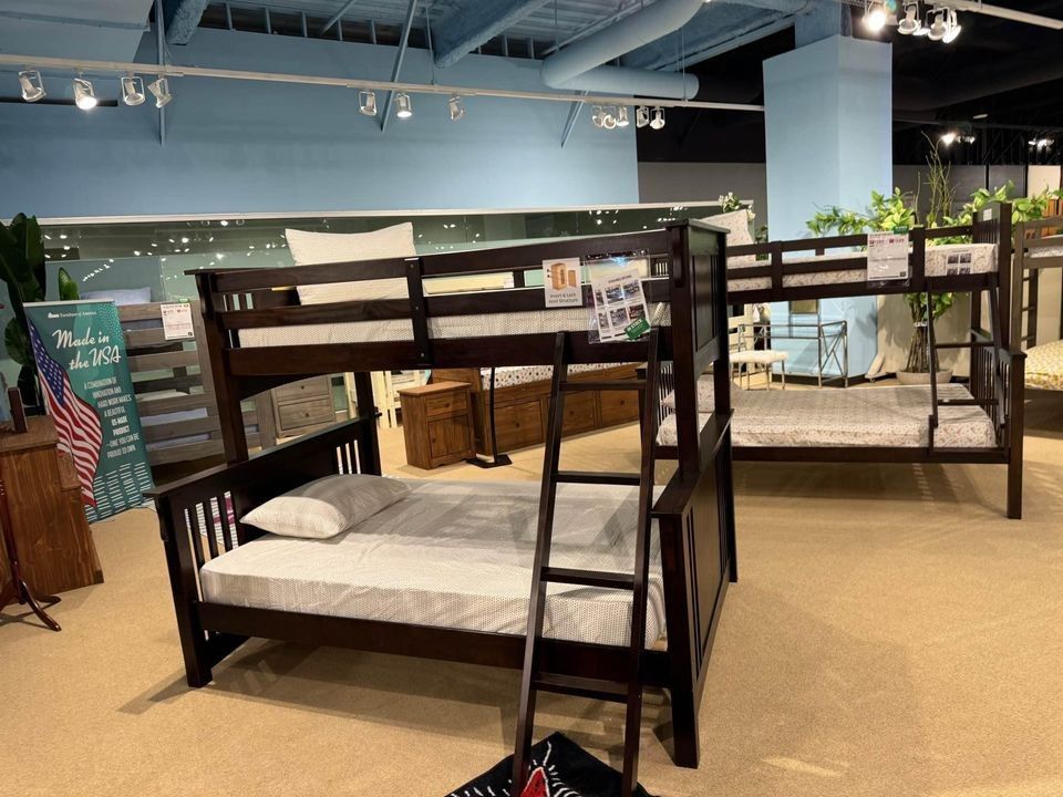 🎯NEW ▪️ $20 Down Payment Finance ▪️▪️Spring Creek Twin/Full Bunk Bed