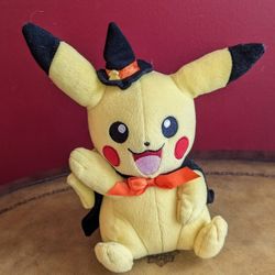 New Pokémon Pikachu Halloween Witch Plush