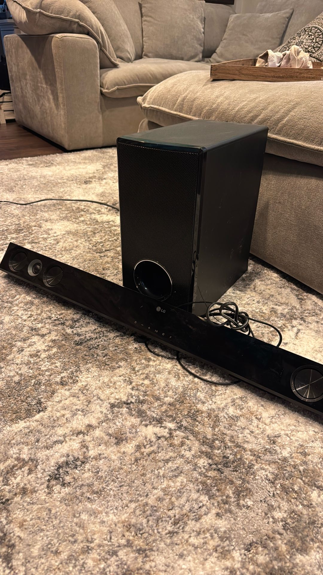 Sound Bar And Subwoofer
