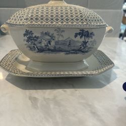 Antique William Adams Persia Pattern Tureen