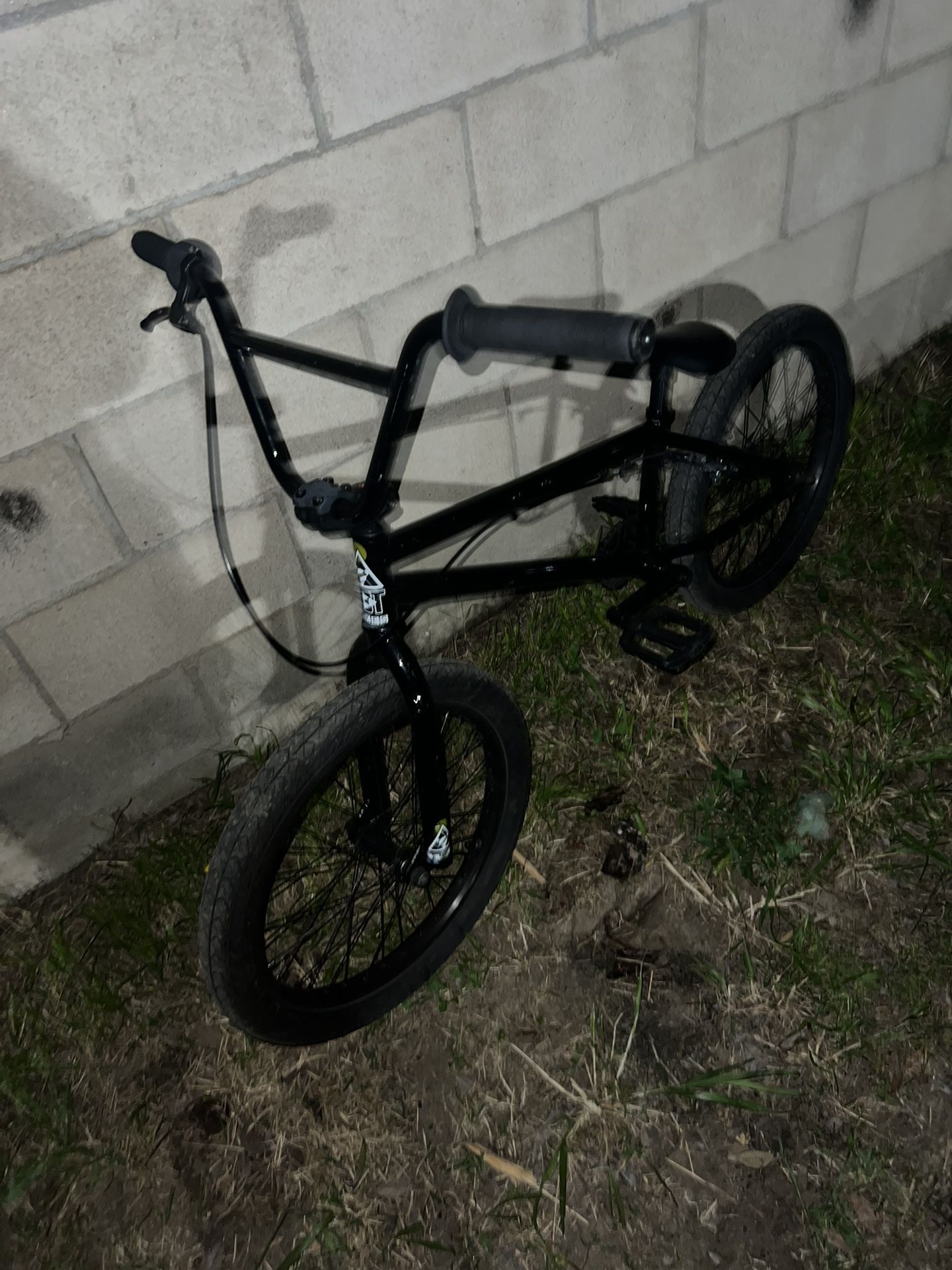 black BMX bike