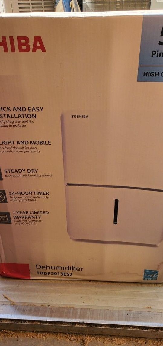 Toshiba Dehumidifier New