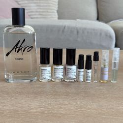 Akro Breathe 100 ML and Niche Samples