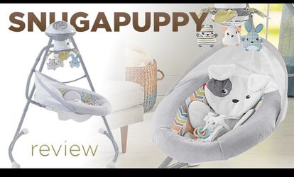 Fisher-Price Sweet Snugapuppy Dreams Cradle ‘n Swing (DRG43),