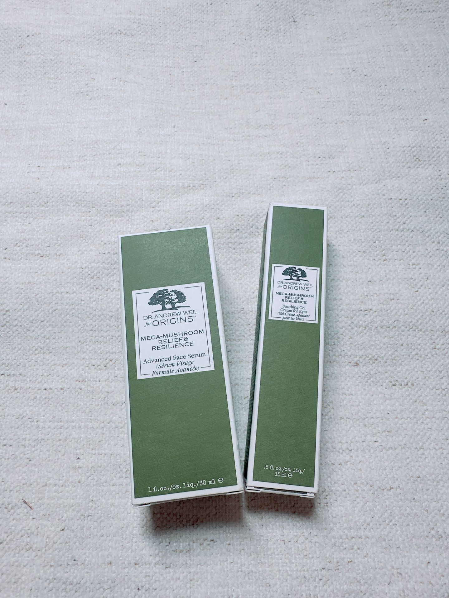 Origins Mega mushroom face serum /eye cream bundle /NWB
