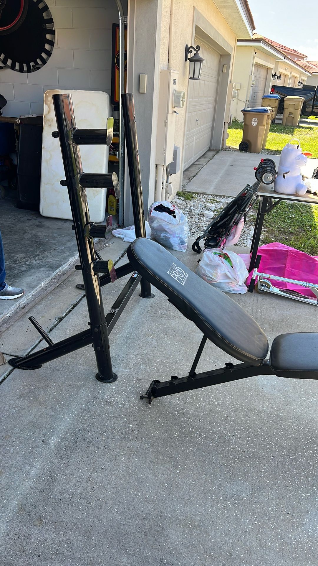 Crib, Weight Lifting Set, Tables