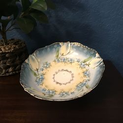 Vintage Floral Bowl Unmarked
