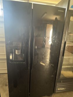 Black Samsung Fridge