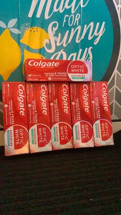 6-Colgate Optic white advanced all for $15