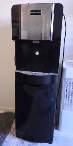Hamilton Beach bottom-loading water dispenser (black and stainless steel finish)