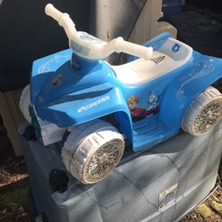 Little Toddlers Frozen Battery Operated Four Wheeler Only $30 Firm