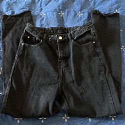 Black Extra High Rise Jeans