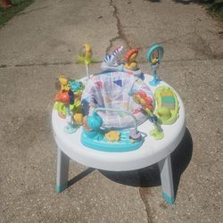 Price Is Firm.. Children's Activity Table And Bouncer