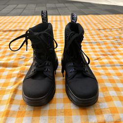 Doc Martens Black Canvas Boots