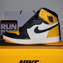 Nike Air Jordan 1 Retro High OG "Taxi Yellow Toe"  ✅️ Size 9.5  🆕️ DS, New, 100% Authentic  🔥🔥🔥