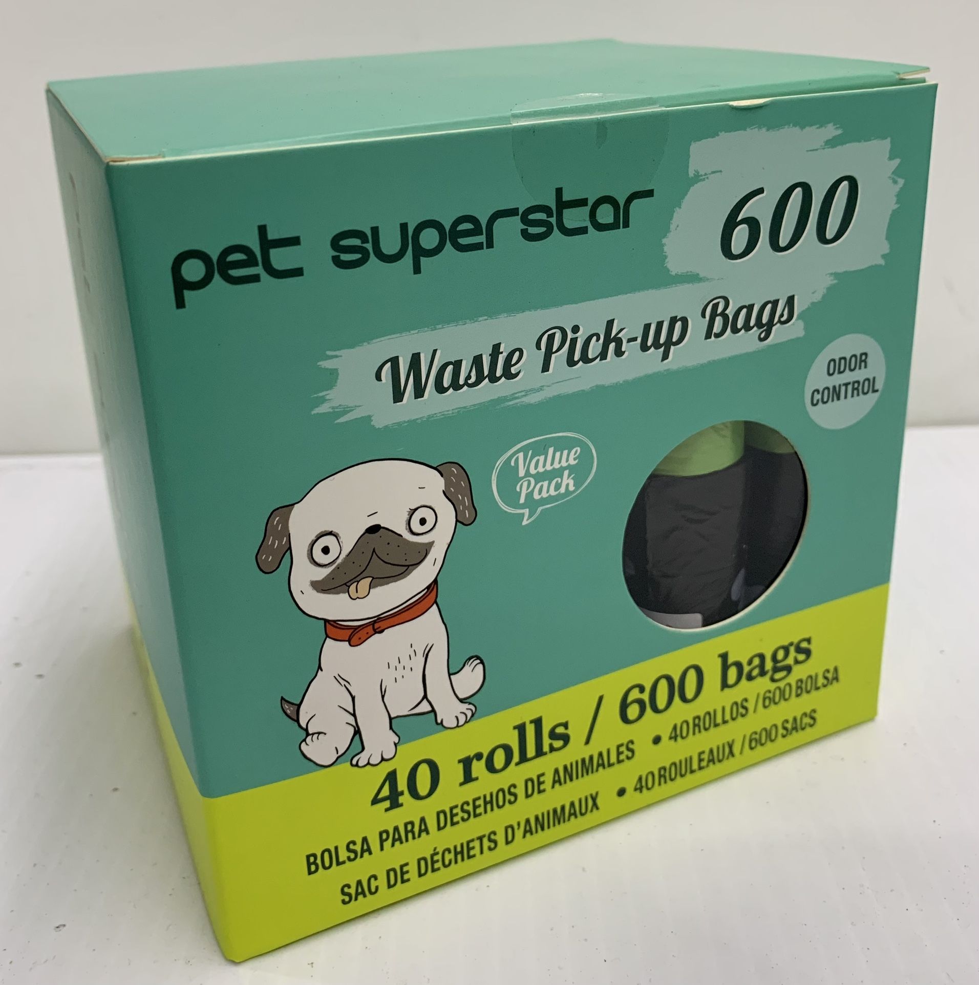 Pet Superstar, 40 Rolls, 600 Bags Of Dog Waste Pick-Up Bags