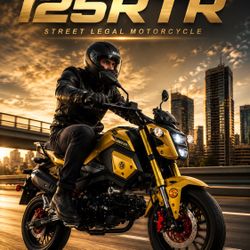 Street Legal 125RTR Motorcycle Fully Manual 