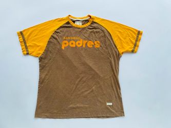Padres brown n gold t-shirt womens XL
