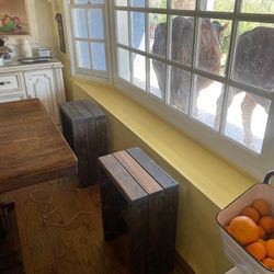 Rustic bar stools