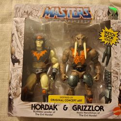 Masters of the Universe Hordak and Grizzlor Action Figures