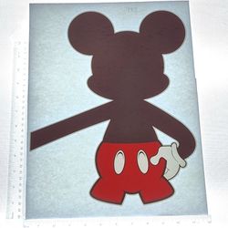 Iron On Heat Transfer  Good For T-shirts Sweaters Jackets T Shirt Design Size Is About 14x10 Mickey Mouse  #197