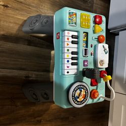 Fisher-Price Laugh & Learn Mix & Learn DJ Table, Musical Learning Toy for Baby & Toddler