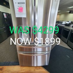 30 cu. Ft. 4 Door French Door Refrigerator, Door In Door, Full Convert Drawe And CRAFT ICE