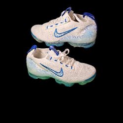 Nike Air Vapor Max 2021 FK White Blue Size 8