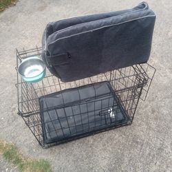 Small Dog Cage +Puppy Carrier 25.00