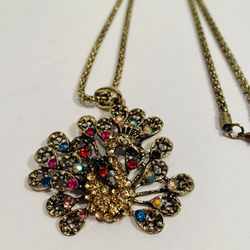 Vintage PEACOCK Necklace