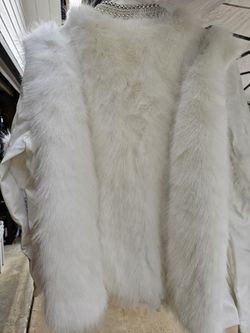 White FUR coat /jacket