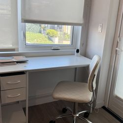 Office Desk With Drawer And Chair / Study Desk