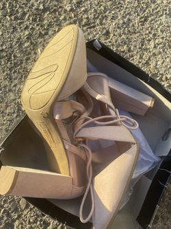 Beige High Heels