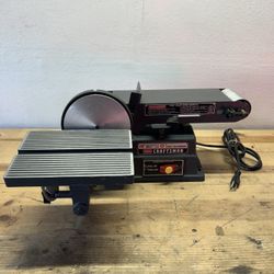 NICE Sears Craftsman 4" Belt ~ 6" Disc Electric Sander Motorized Tool 113.226424
