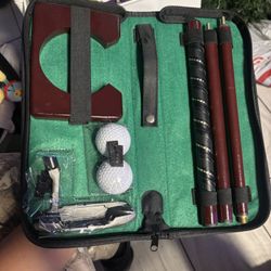 GOLF PUTTER EXECUTIVE TRAVELERS BAG GIFT INDOOR PUTTER SET BRAND NEW