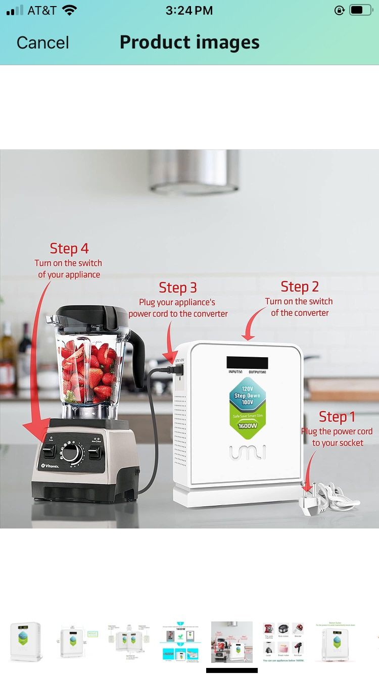 120V to 100V Voltage Converter 1600watts Step Down toroidal Voltage Converter for Japan appliances