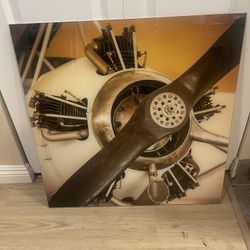 Vibrate Aviation Artwork Printed On Glass