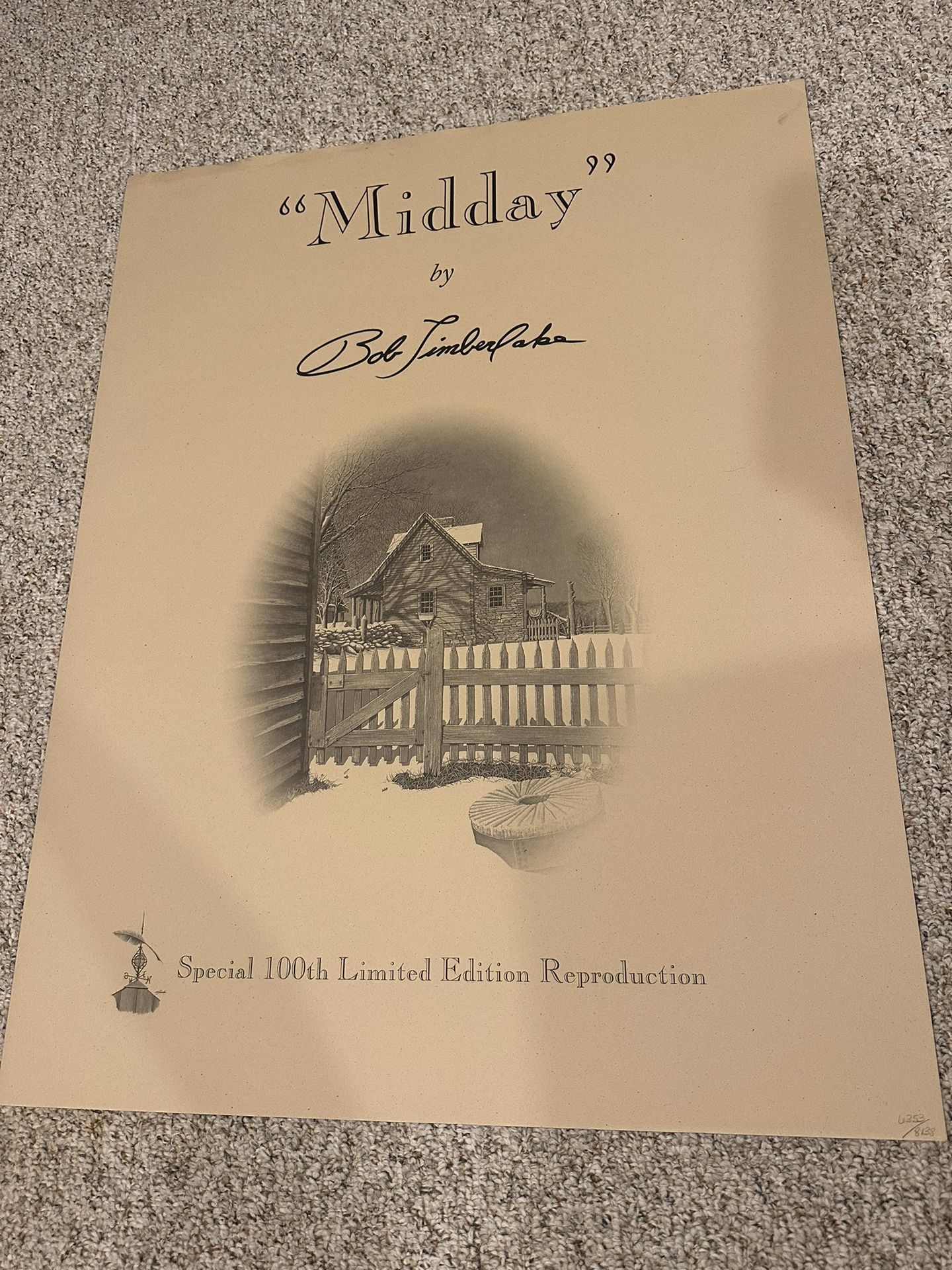 Midday Limited Edition/signed Print By Bob Timberlake 