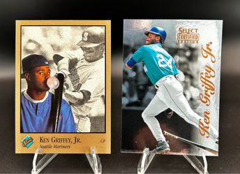 Ken Griffey Jr 1992 Studio Bubble Gum & 1996 Select Certified Edition -