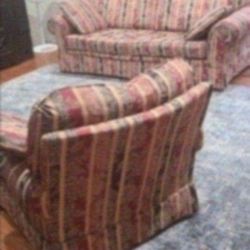 Sofa and Chair Living Room Set Stain Free Like New Super Comfortable
