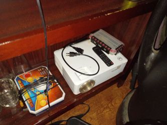 Outdoor projector with 100 in screen and frame