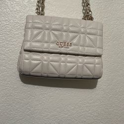 White Guess Purse