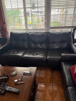 Brown espresso leather furniture seat