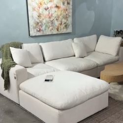 Comfy Down Feather Cloud Sectional Availabile In 