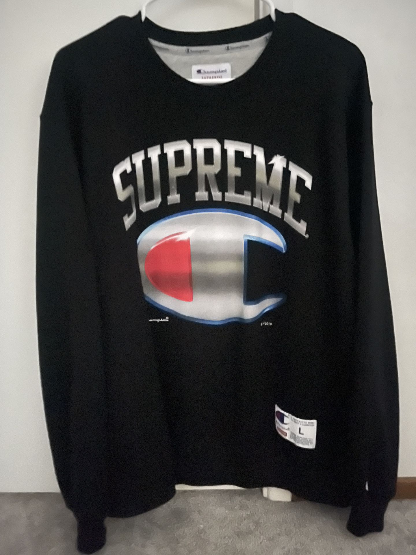 Supreme X Champion Sweater Size Large