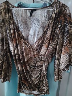 chiasso Blouse L animal print