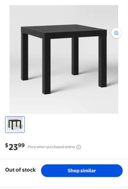 Room Essentials Black Square End Table