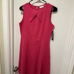 New York & Co Pink Sleeveless A-line Dress NWT 