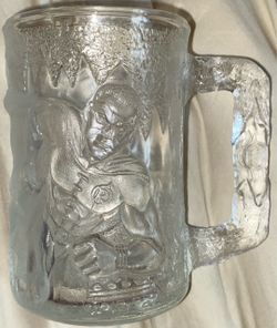 1995 Batman Forever McDonald’s Glass Mug Robin Vintage Collector Cup (READ DESC)