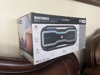 ROCKBOX Bluetooth Boombox With Lighting Effects !!